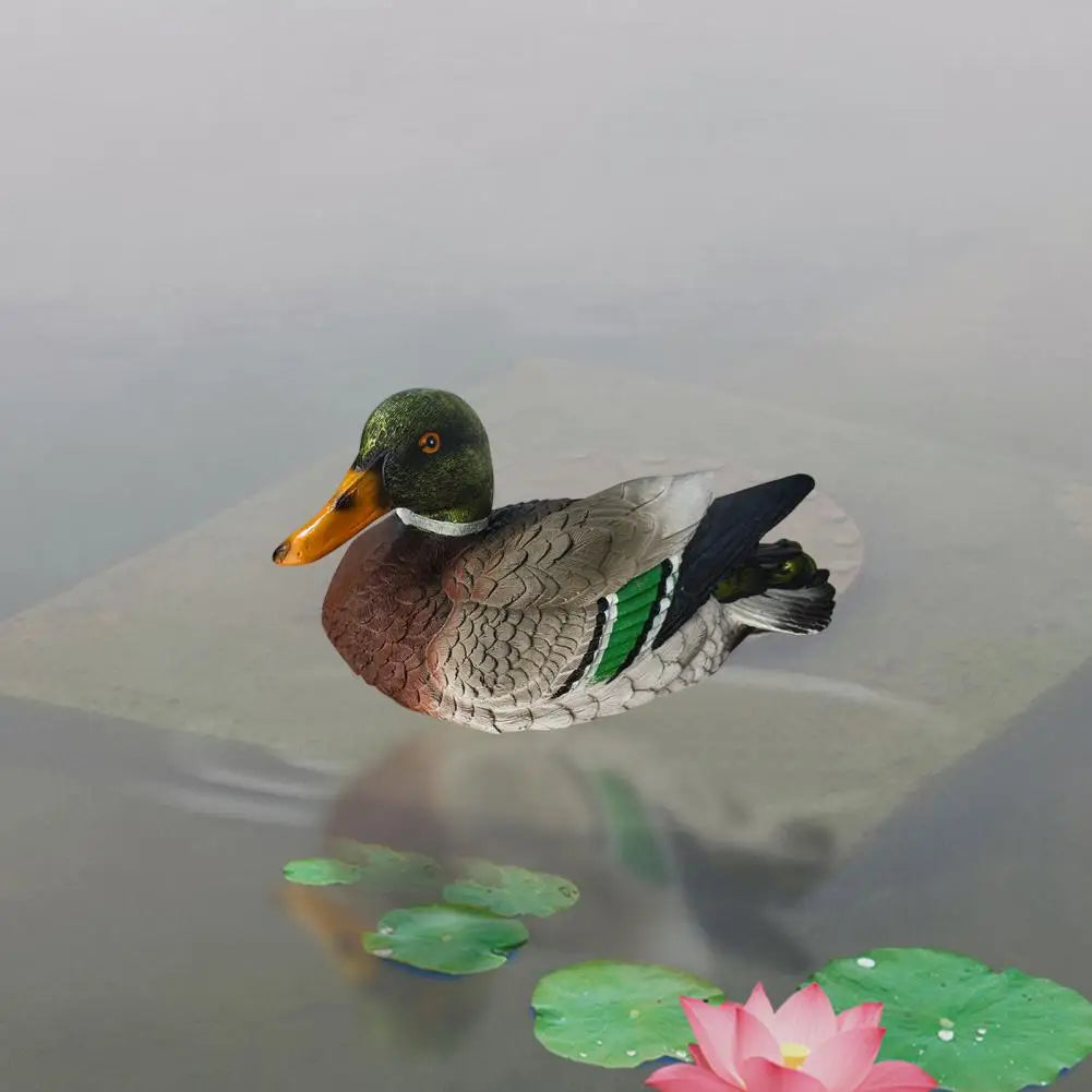 Floating Duck Sculpture Resin Duck Statue Garden Pond Landscape Decoration Floating Duck Outdoor Ornament Gift for Nature Lovers