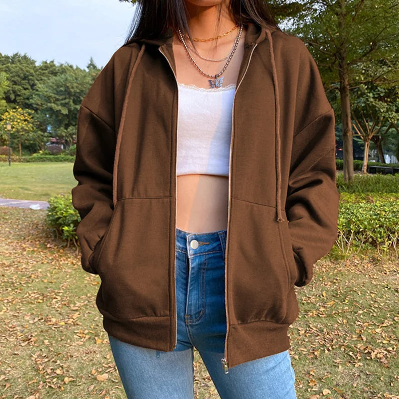 Drawstring Pockets Loose jackets