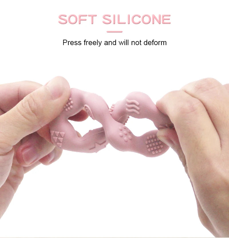 silicone ring teether