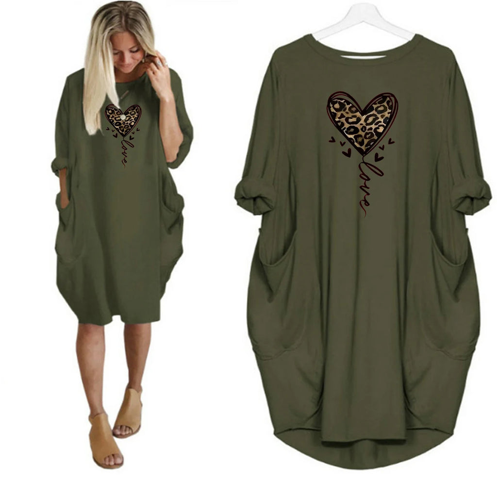 Heart Shaped  Tee Dress