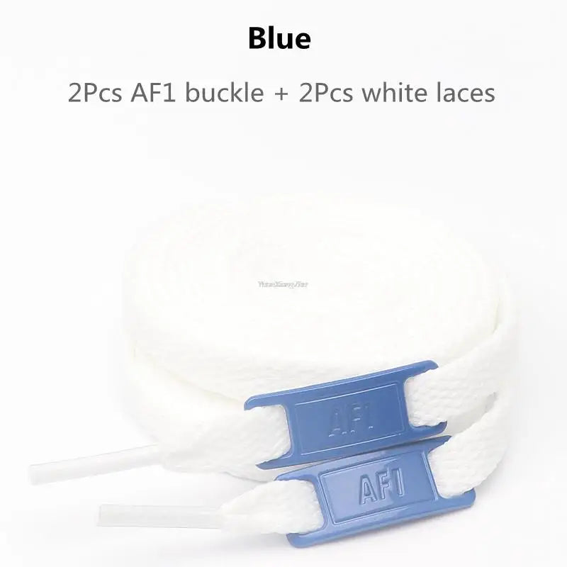 White Flat laces and Shoe Decoration Suit Sneaker Shoelace Fashion Air Force One Shoes Accessories