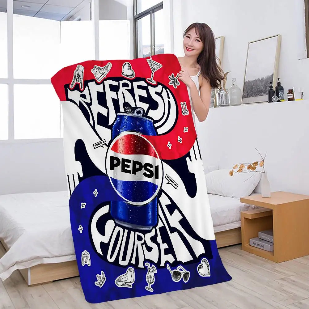 Drinks P-Pepsis Art Cola Microfiber Beach Towel Absorbent Quick Dry Soft Yoga Swimming Resort Mountain Climbing Towel