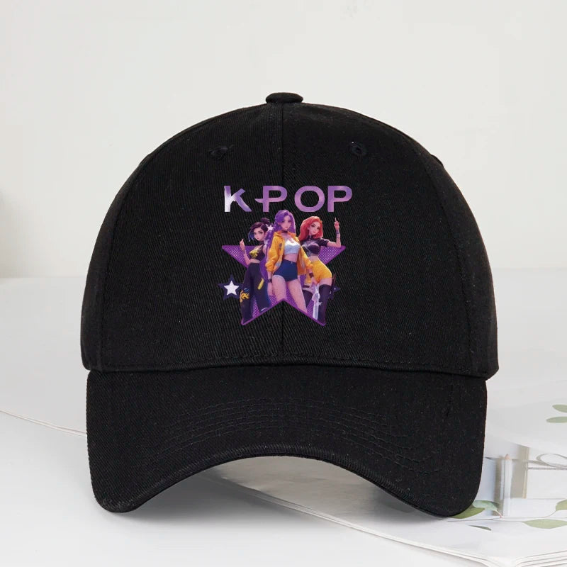 K-POP Cartoon Girl Group Star
