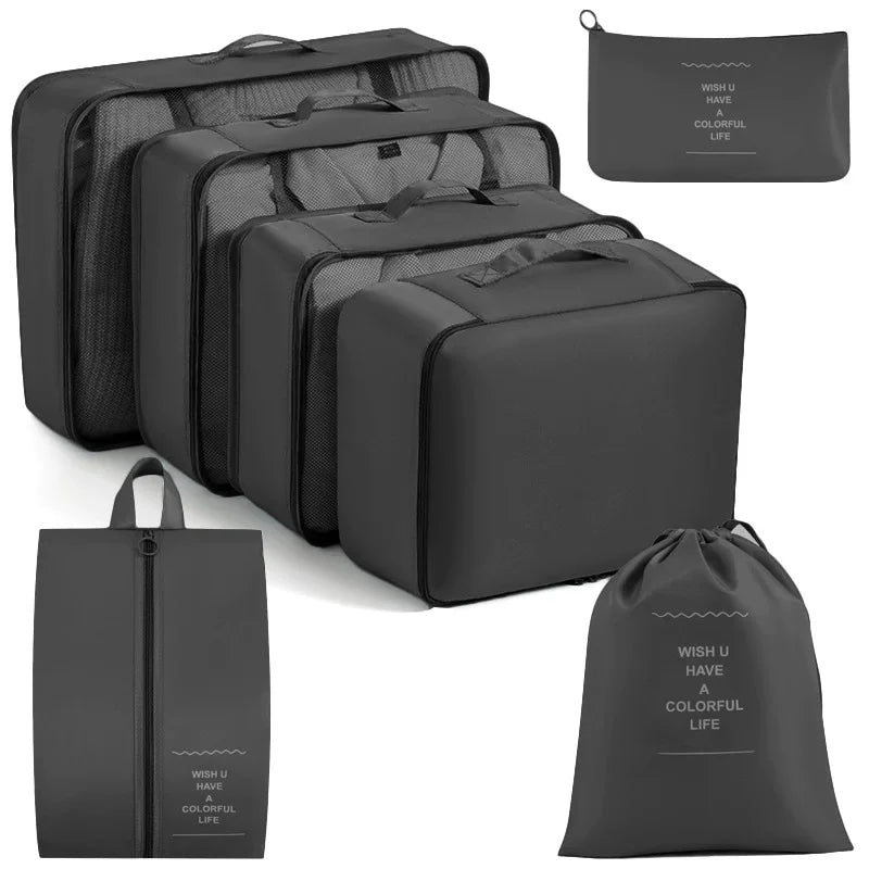 7/8/9-piece Set Travel Storage Bags