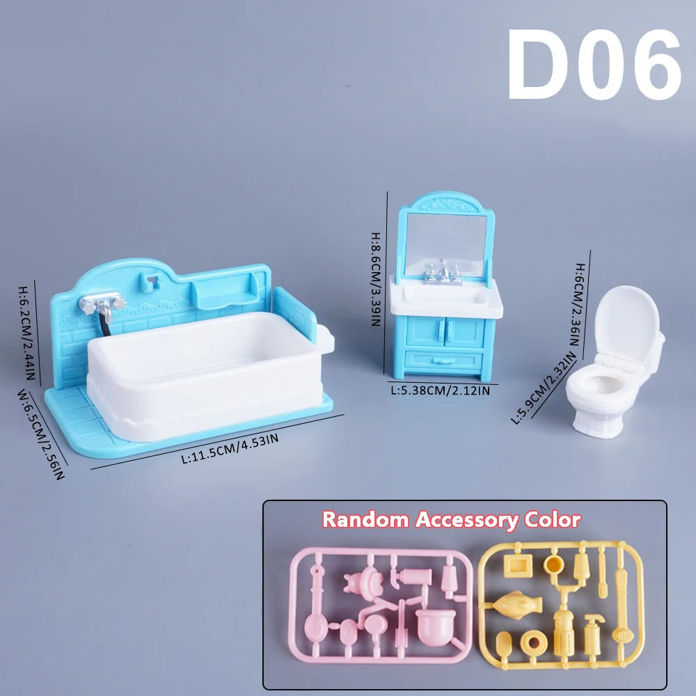 Miniature Furniture Forest Family Kitchen Toy