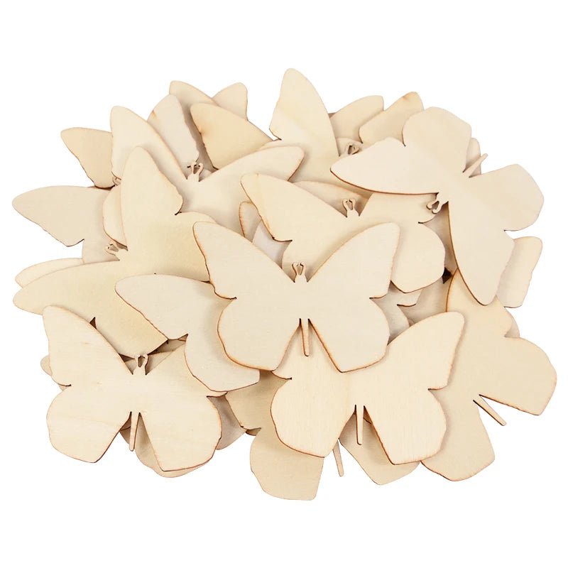 10pcs Wooden Butterfly templates