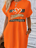 Knit TShirt Dress with heart