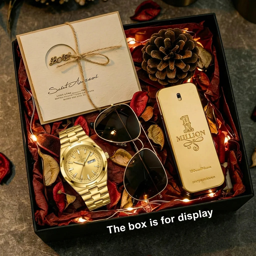 4pc Set Men's Gold