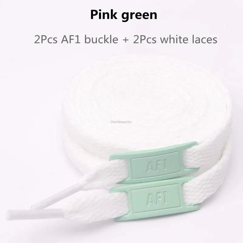 White Flat laces and Shoe Decoration Suit Sneaker Shoelace Fashion Air Force One Shoes Accessories