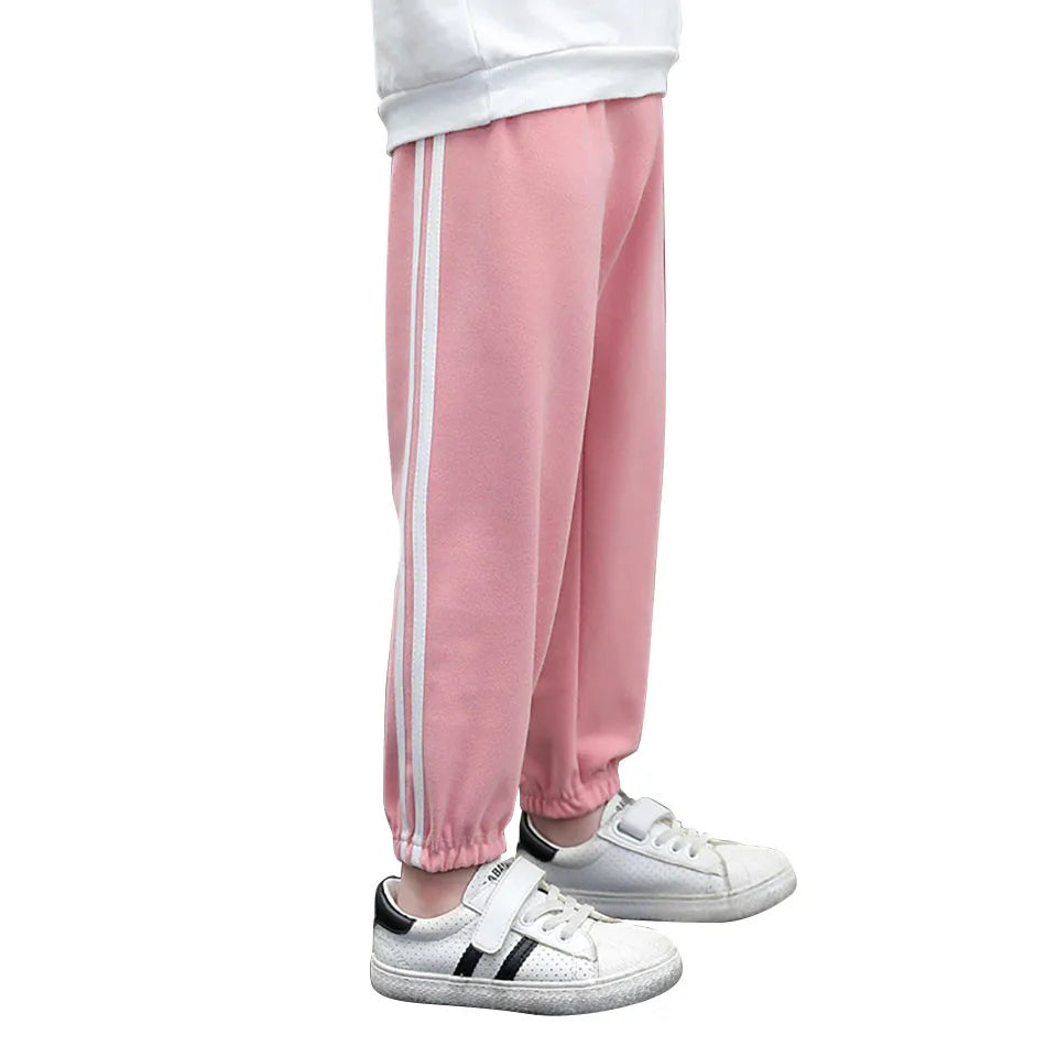 Kids Sports Pants Stylish Comfortable Unisex Children Lounge Pants Boy Girl Daily Wear Outdoor Play and School Casual Trousers