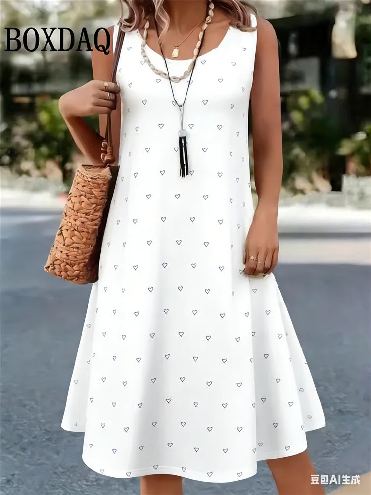 Polka Dot Sleeveless Dress