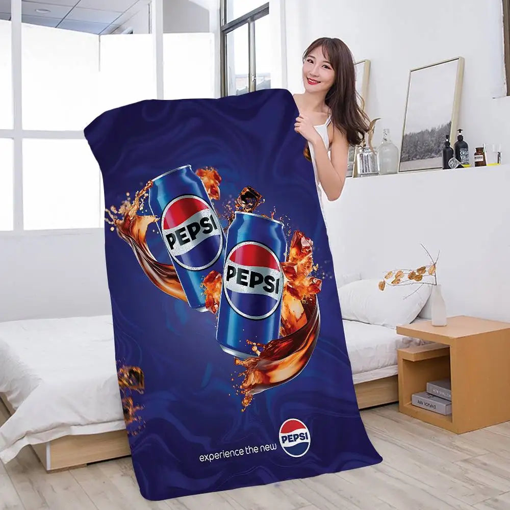 Drinks P-Pepsis Art Cola Microfiber Beach Towel Absorbent Quick Dry Soft Yoga Swimming Resort Mountain Climbing Towel