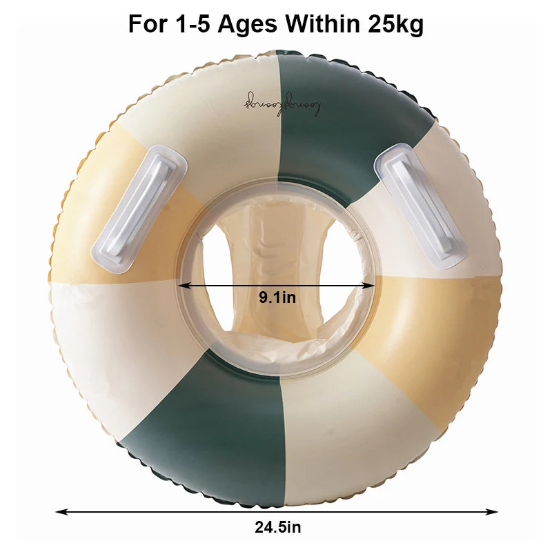 Rooxin Pool Float Baby Swim Ring Tube Inflatable Swimming Seat Ring For Kid Child Swimming Circle Beach Water Play Equipment