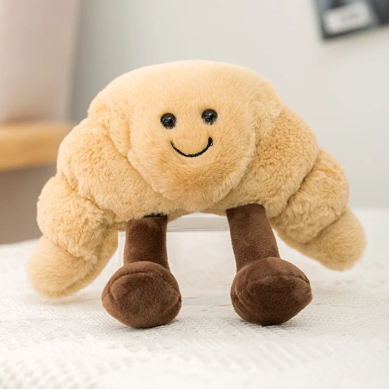 New Cartoon Egg Stuffed Toy Expression Food Bread Toast Series Breakfast Doll Fun Decoration Pillow Baby Comfort Doll Xmas Gifts