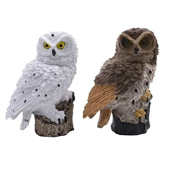 Owl Lights Outdoor Solar Powered Lawn Floor Lamp Waterproof Landscape Lighting Pathway LED Animal Lantern Yard Lawn Garden Decor