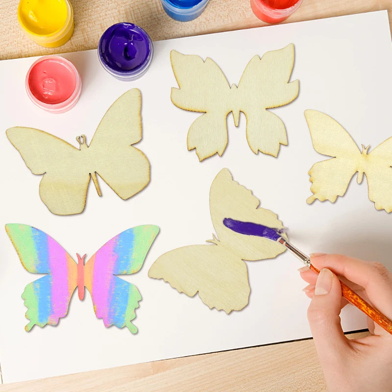 10pcs Wooden Butterfly templates
