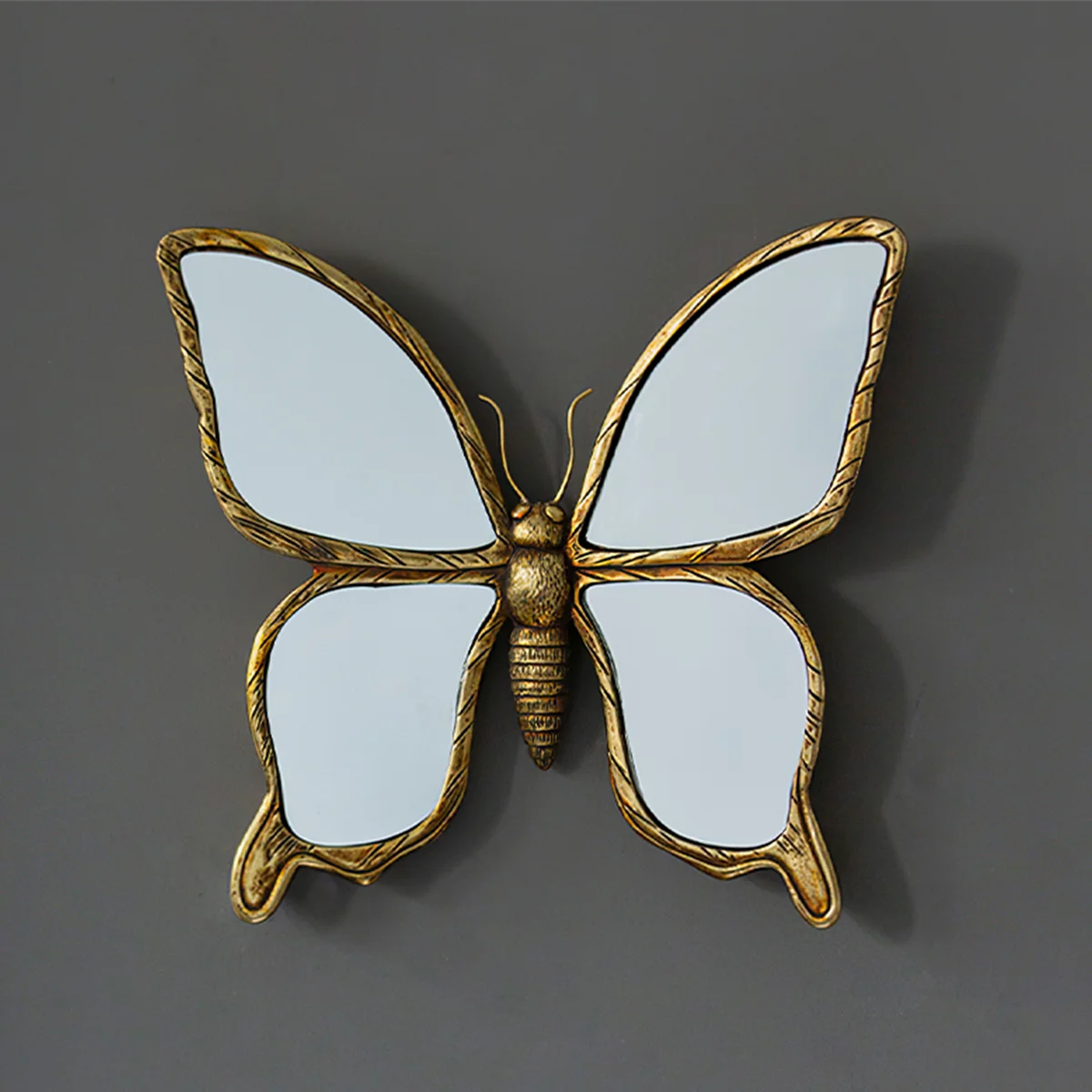 1PC, resin vintage butterfly and dragonfly charm, creative living room background wall decoration wall hanging home decoration
