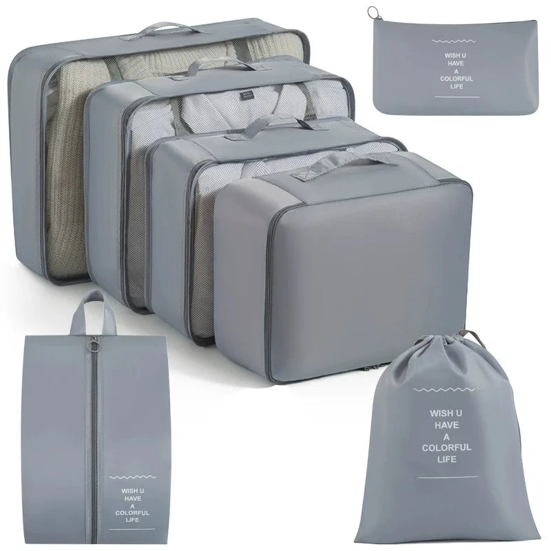 7/8/9-piece Set Travel Storage Bags