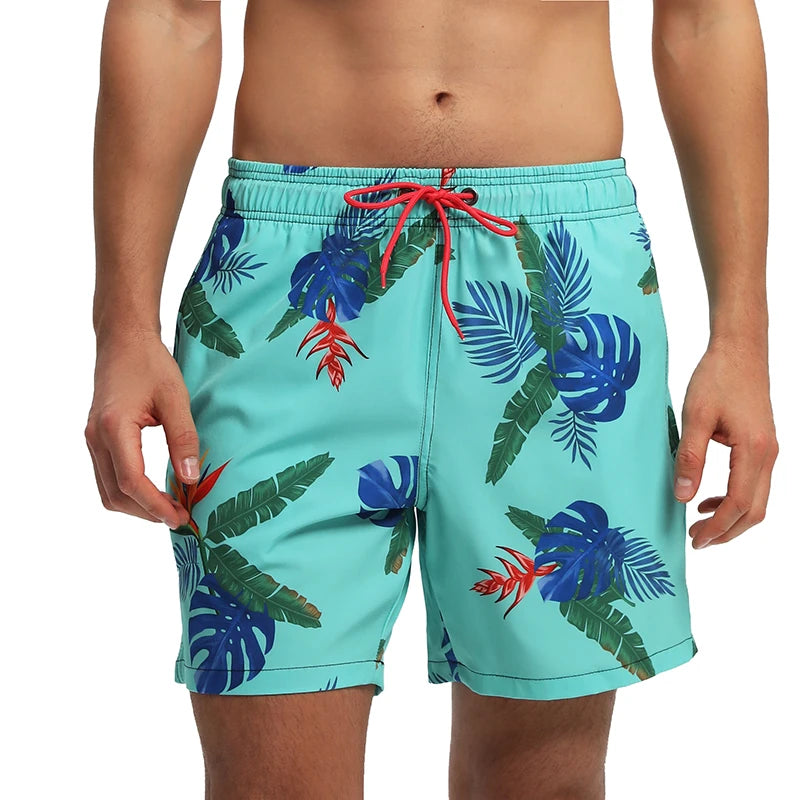 Escatch 2026 Summer New Arrival Mens Shorts Gym Classic Polyester Printing Quick Dry With Pockets Maillot De Bain Homme Swimsuit