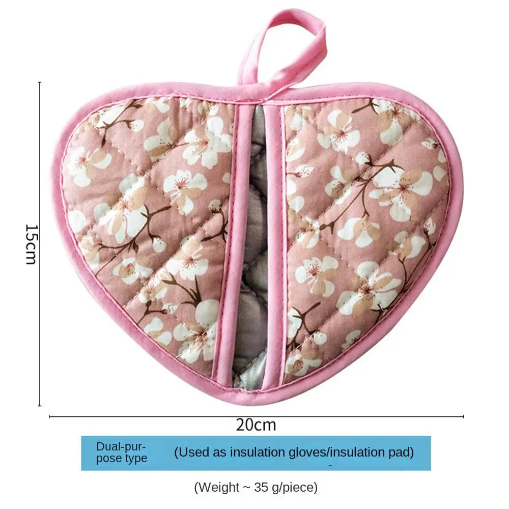 Anti-scalding Oven Gloves Mitts Heat Insulation Iron-proof Printed Japanese Style Kitchen Accessories Bbq Oven Pot Holder