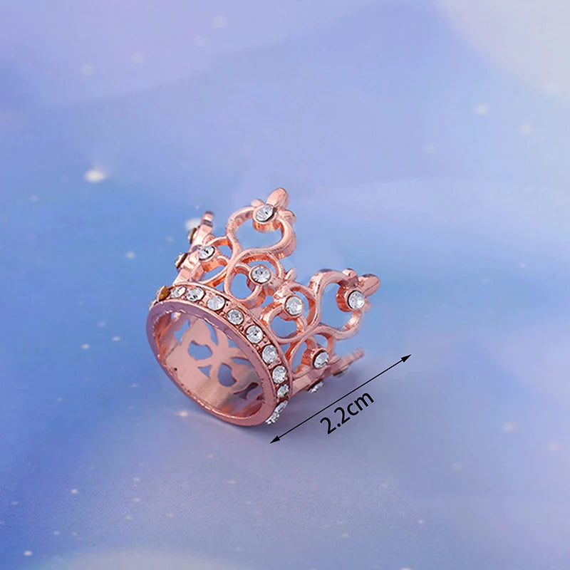 Mini Crown Alloy Princess Crown Kids Hair Accessories Birthday Festival Performance Party Cake Decorating Tool