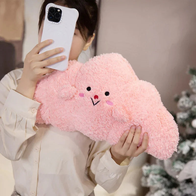 Plush Croissant Pillow Soft Simulation Food Bread Doll Soft Sofa Cushion Home Decor Cute Stuffed Toys Birthday Christmas Gift