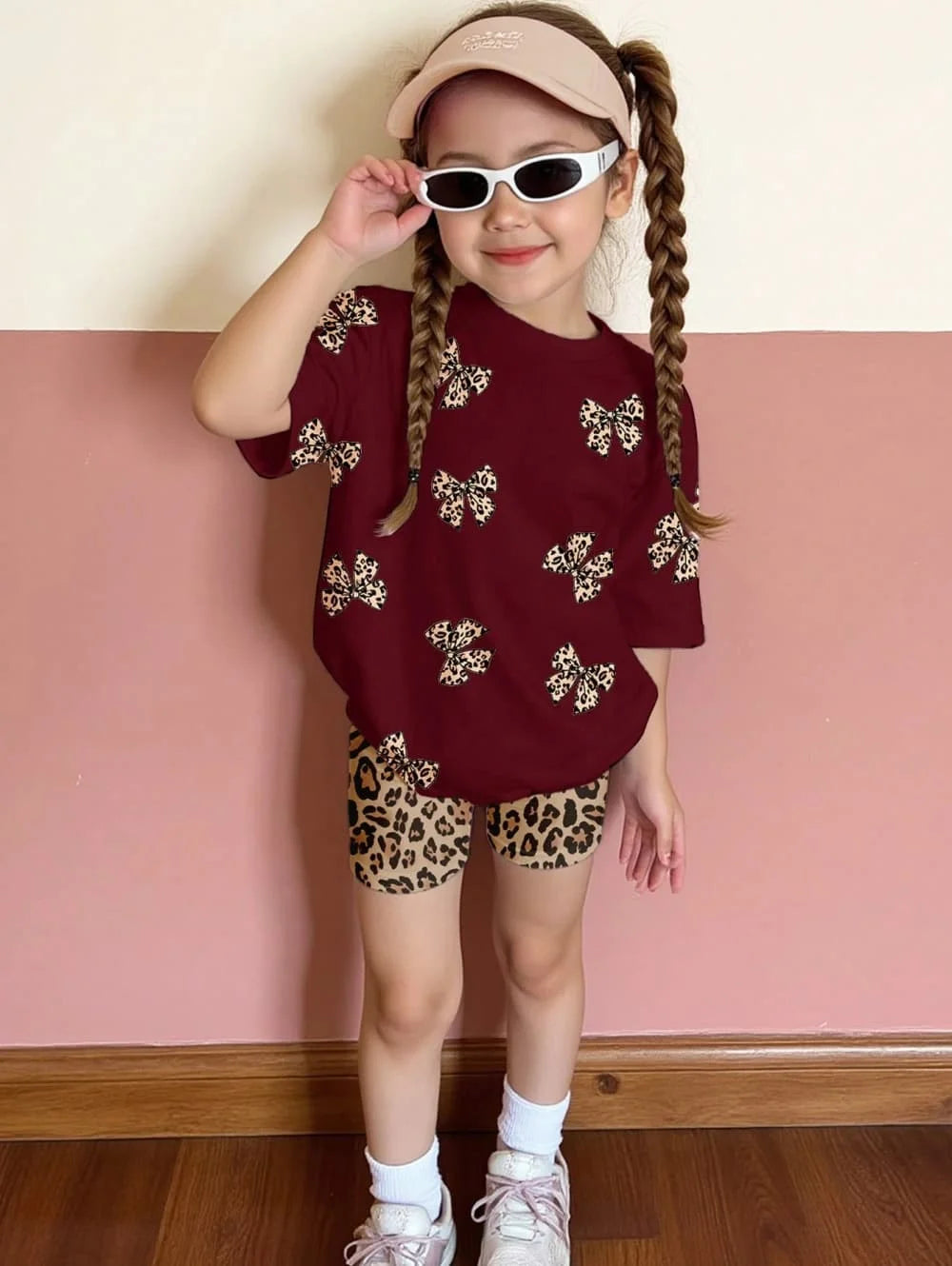 Bow shorts & tshirt Set
