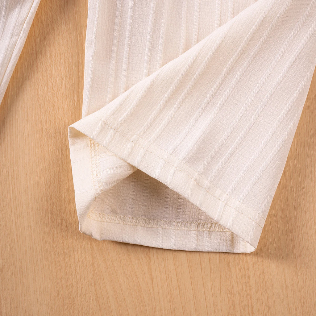 Shorts Sleeves + Wide Leg Pants 2PCS