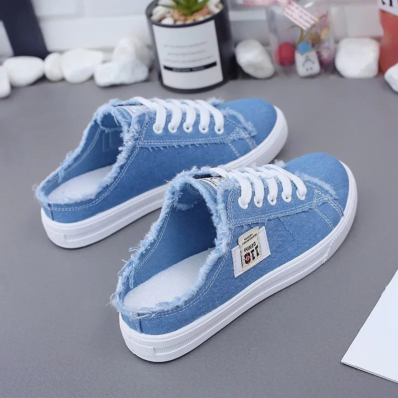 Canvas Sneaker Low Top Denim Slip ons
