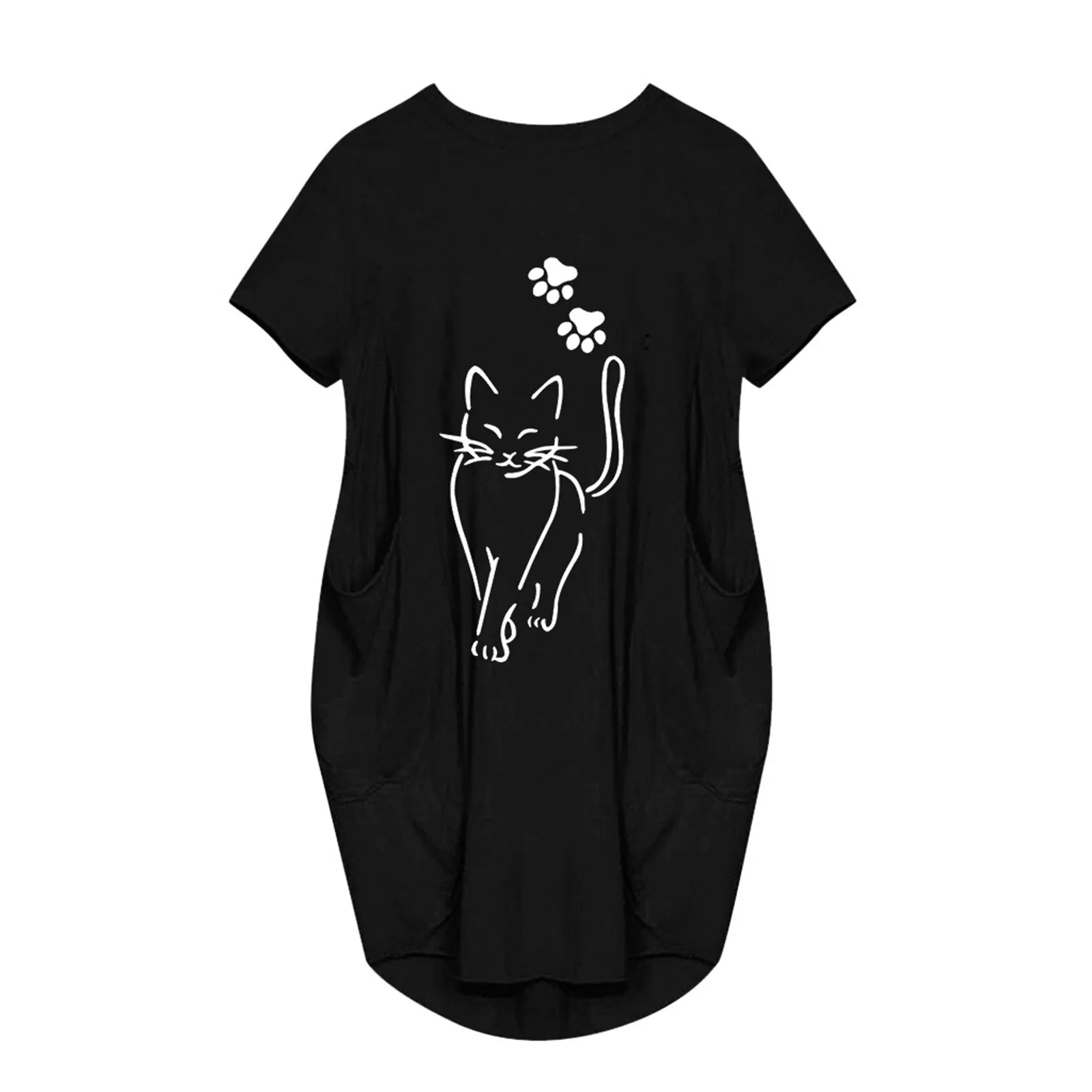 Plus Size Short Sleeve long dress