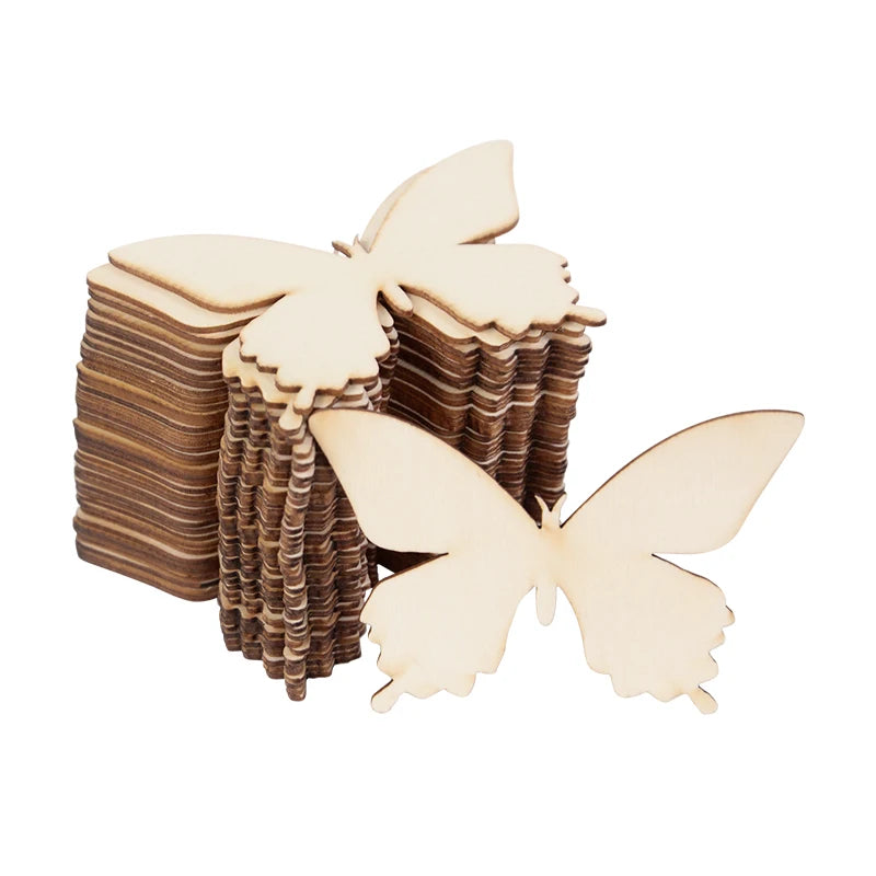 10pcs Wooden Butterfly templates