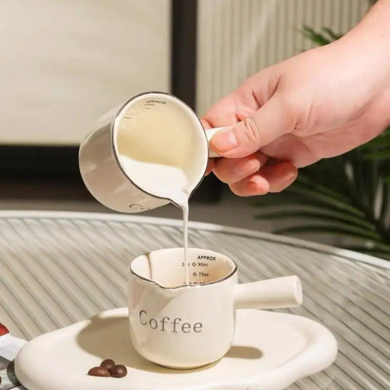 Ceramic Coffee Measuring Cup with Scale