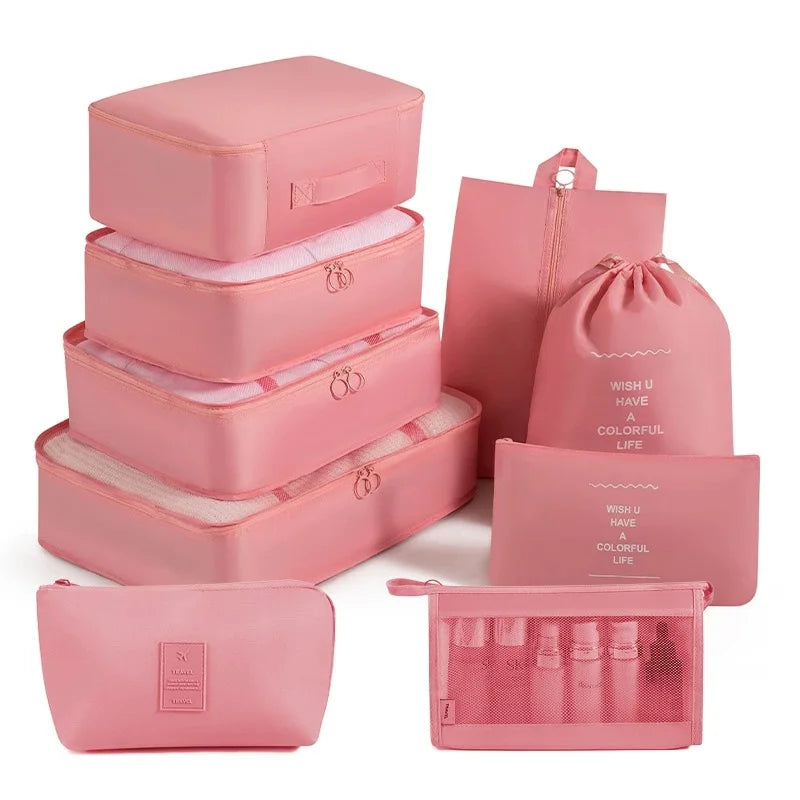 7/8/9-piece Set Travel Storage Bags