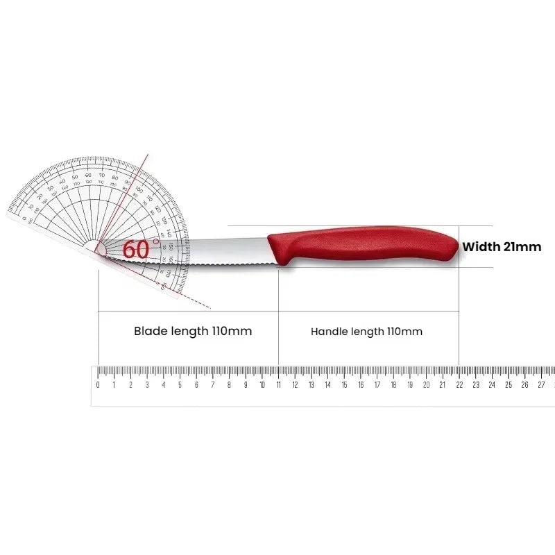 4/6/8 Stainless Steel Serrated Steak knife Round Tip Fruit And Vegetable Paring Knife Kitchen Baking Toast Serrated Bread Knives