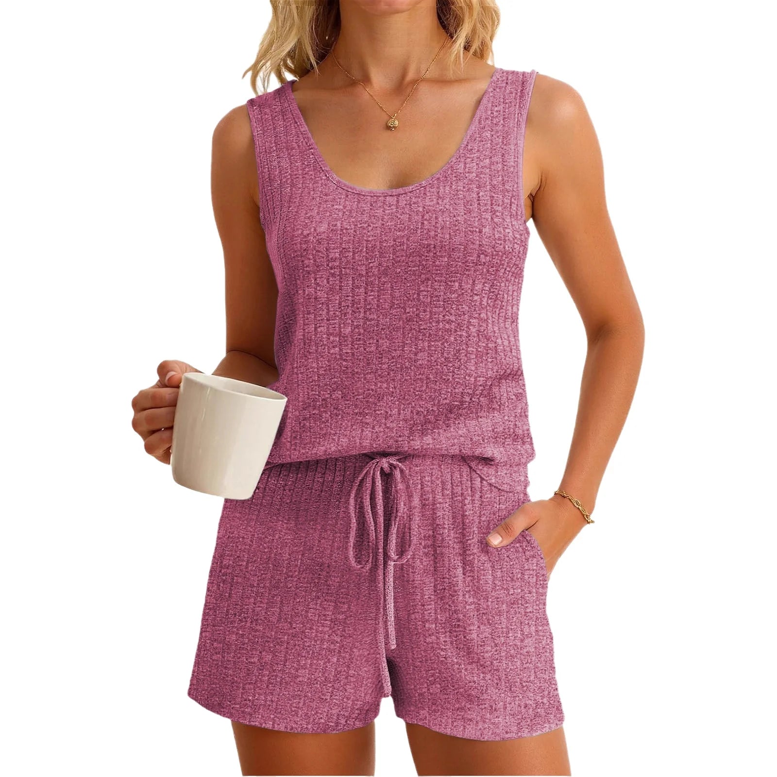 Vest and shorts 2pc set