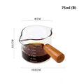 Heat-Resistant 75ML Glass Coffee Measuring Cup