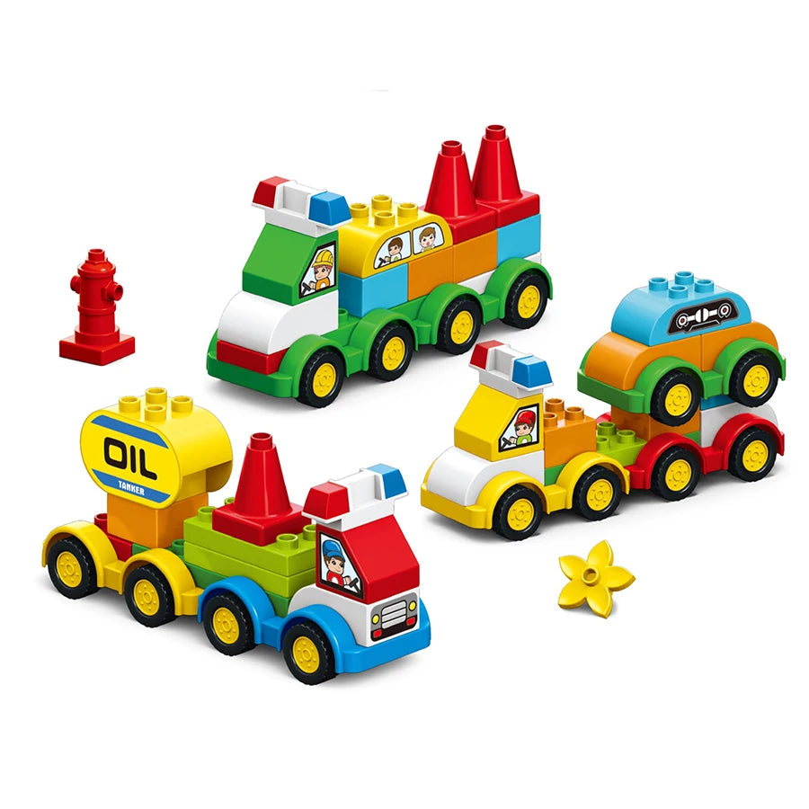 140Pcs Large Particles Duploed Car