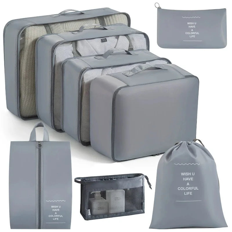 7/8/9-piece Set Travel Storage Bags