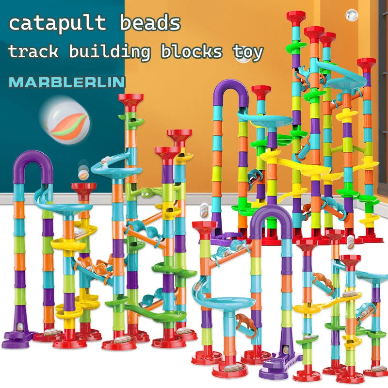 Marbles Run Catapult Track