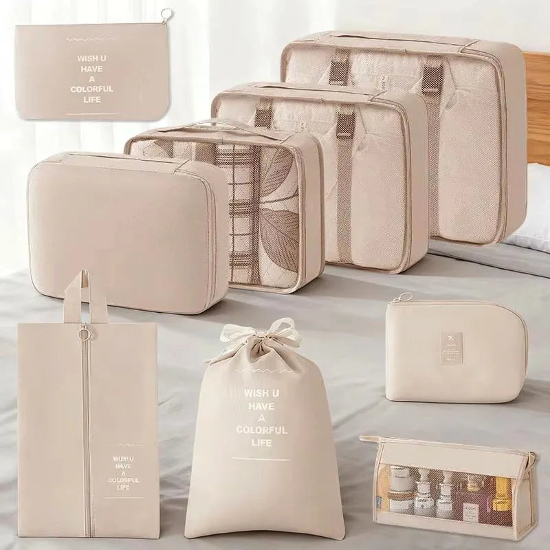 7/8/9-piece Set Travel Storage Bags