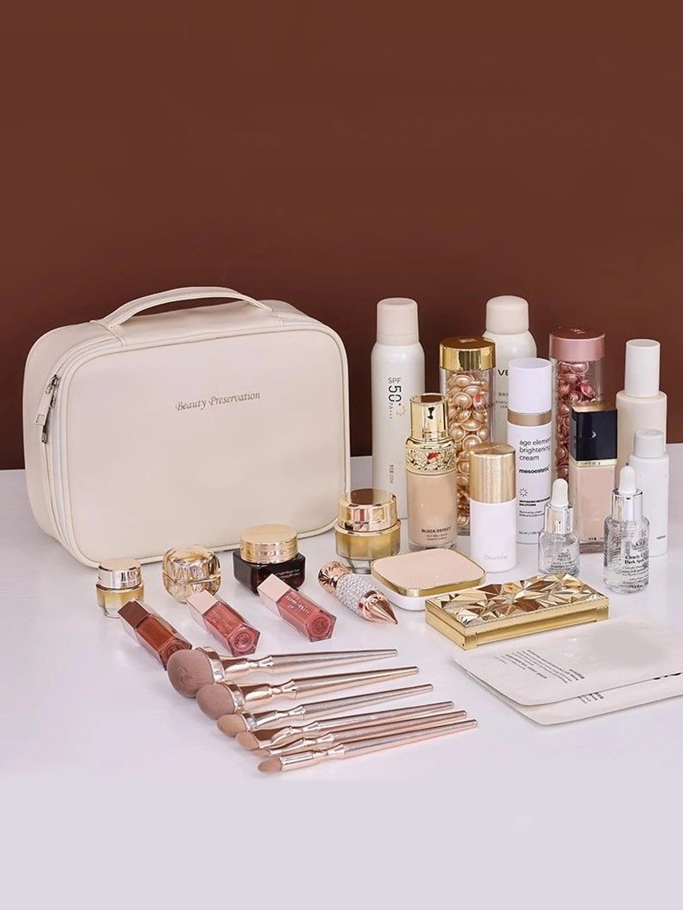 Waterproof PU Makeup Bag
