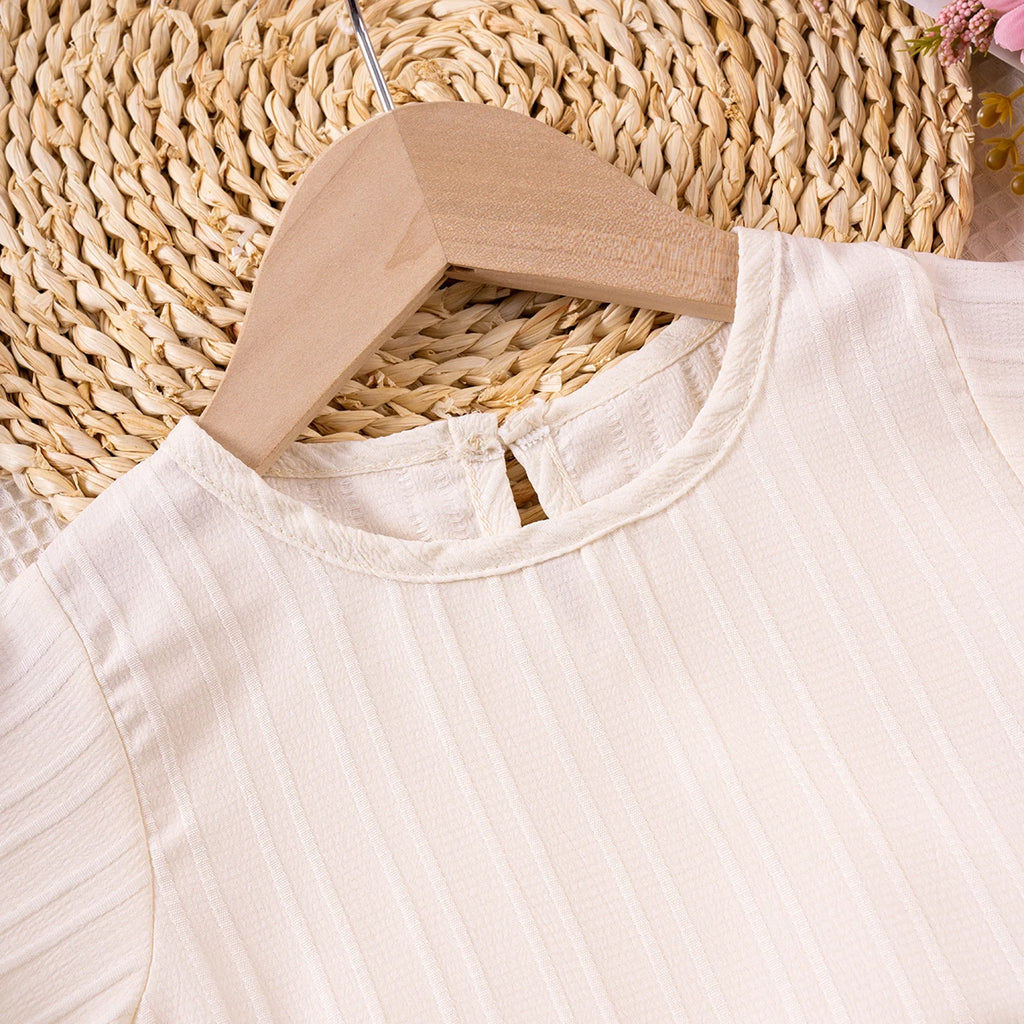 Shorts Sleeves + Wide Leg Pants 2PCS