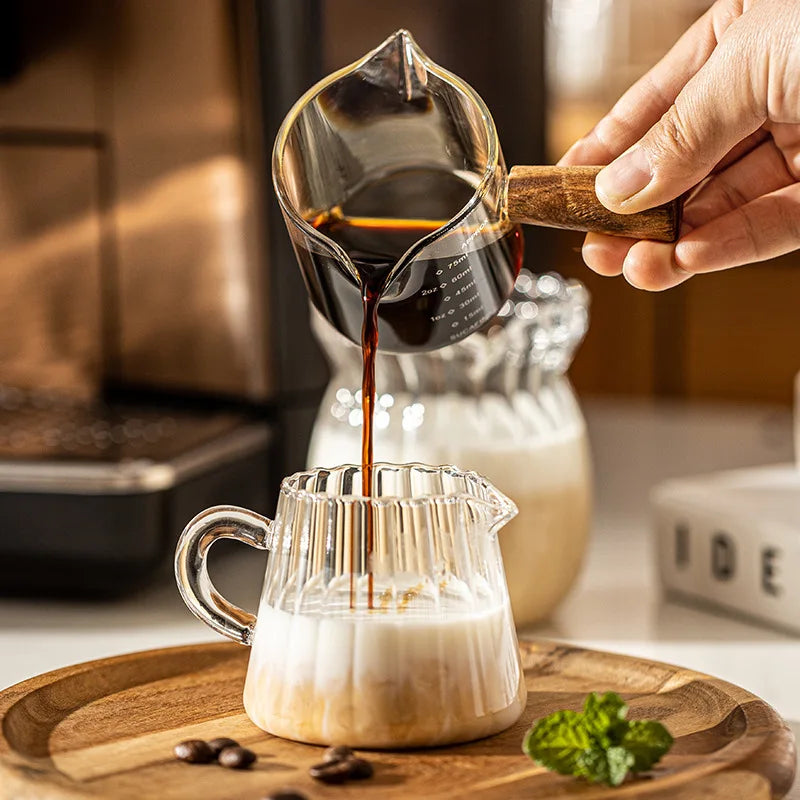 Heat-Resistant 75ML Glass Coffee Measuring Cup
