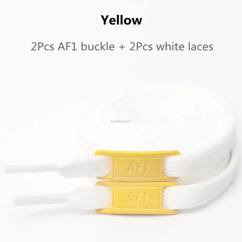 White Flat laces and Shoe Decoration Suit Sneaker Shoelace Fashion Air Force One Shoes Accessories
