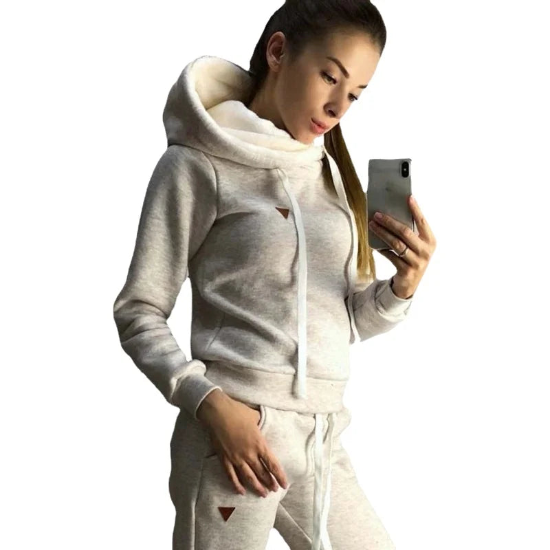 Fleece Long Sleeve Two-Piece Set