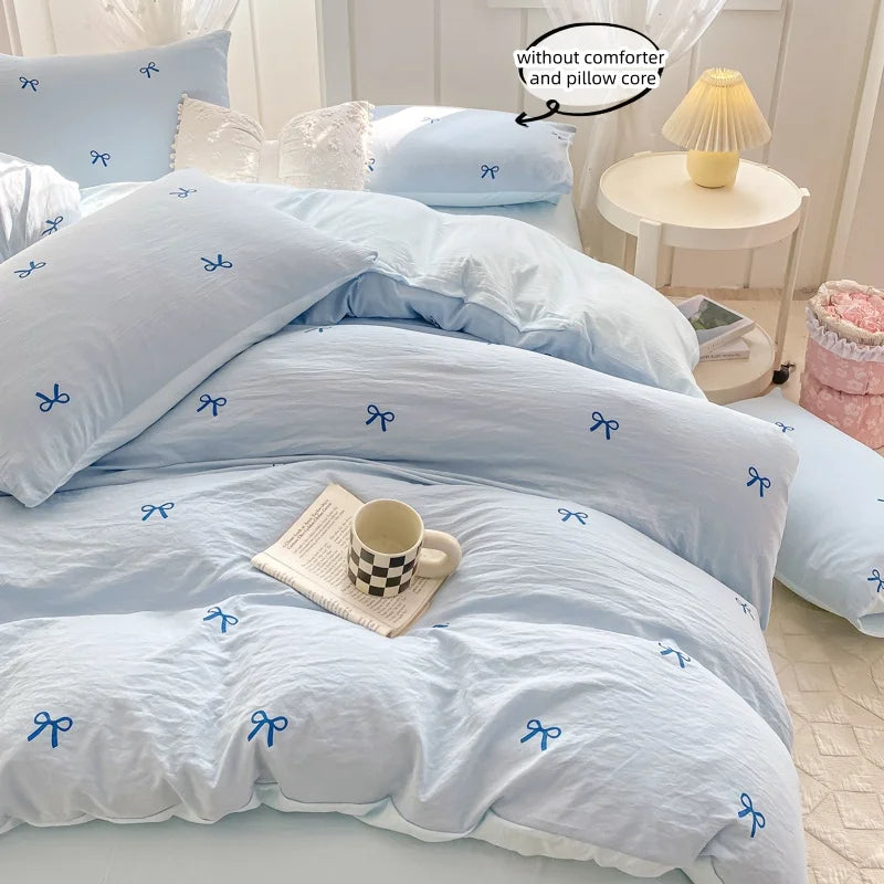 3 Piece Sheet Set  pink bowknot