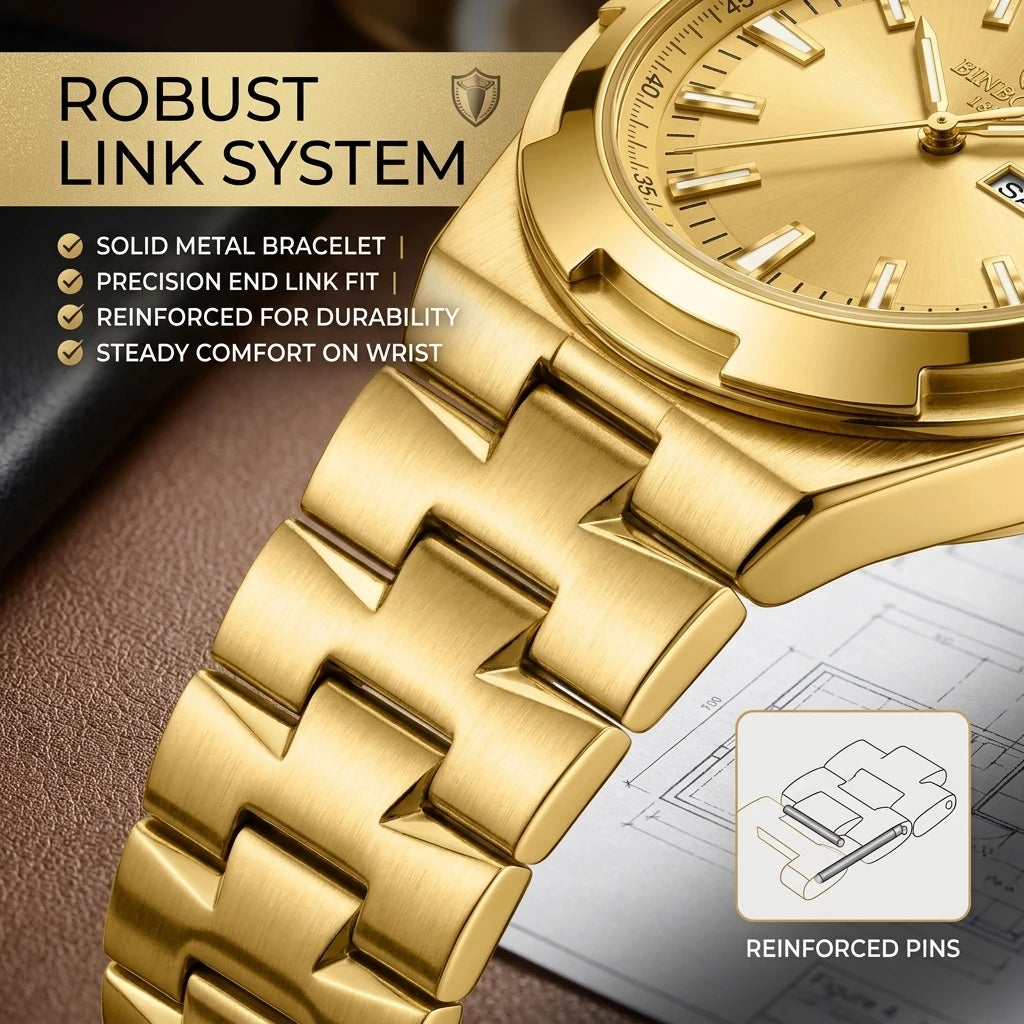4pc Set Men's Gold