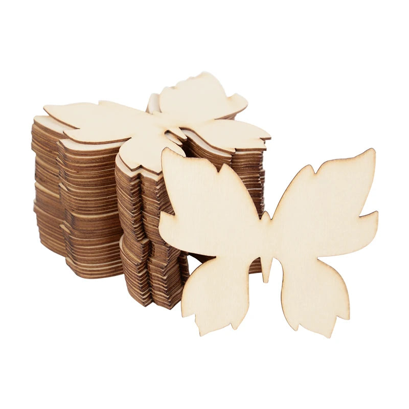 10pcs Wooden Butterfly templates
