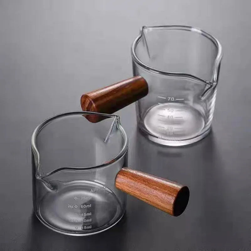 Heat-Resistant 75ML Glass Coffee Measuring Cup