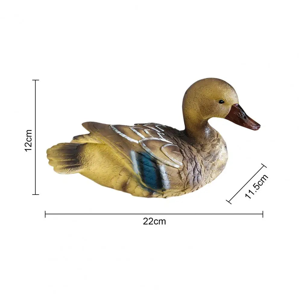 Floating Duck Sculpture Resin Duck Statue Garden Pond Landscape Decoration Floating Duck Outdoor Ornament Gift for Nature Lovers